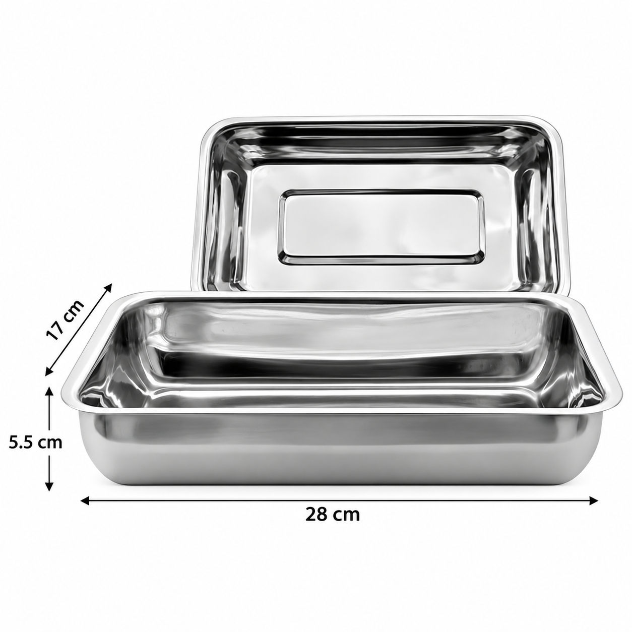 INSTRUMENTS BOX STAINLESS STEEL (28CM X 17CM X 5.5CM) INSTRUMENTS BOX STAINLESS STEEL (28CM X 17CM X 5.5CM) - Image 1