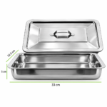 INSTRUMENTS BOX STAINLESS STEEL (33CM X 22.5CM X 5CM)