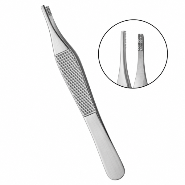 Adson-Brown Tissue Forceps Straight 7x7 Teeth 12.0 cm