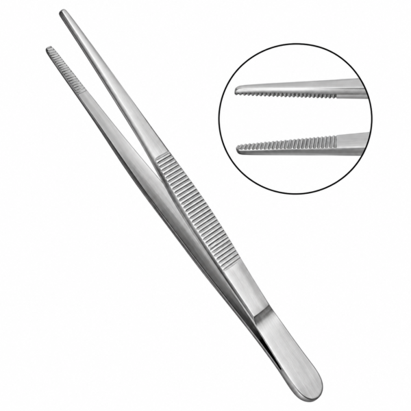Dressing Forceps 8" Non-Toothed,