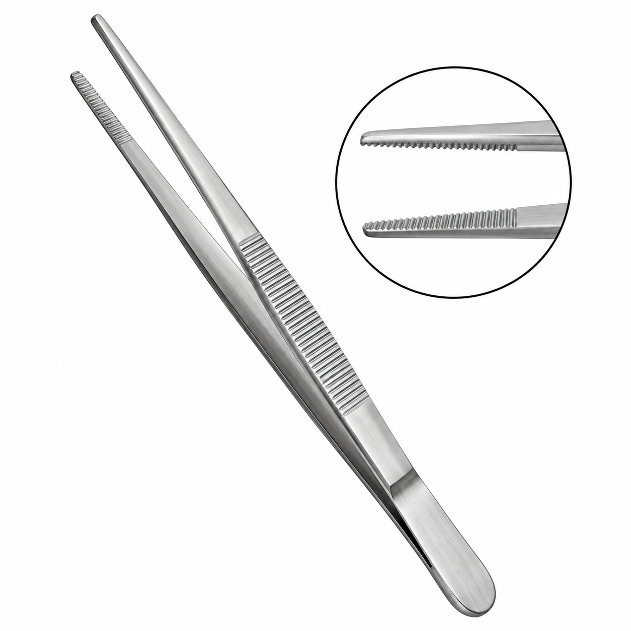 Dressing Forceps 8" Non-Toothed,