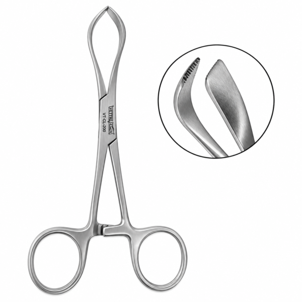 Chalazion Eye Forceps Oval 12x14mm, Length 98mm