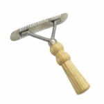 Grooming Comb with Wooden Handle