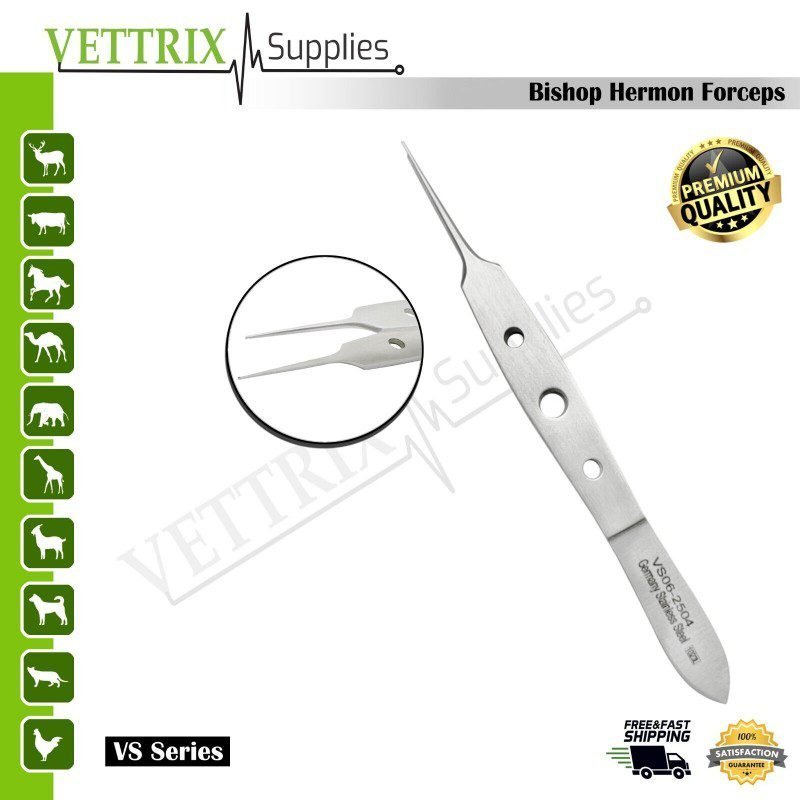 VS06-2504.jpeg Eye Micro Forceps Bishop Hermon - Image 1