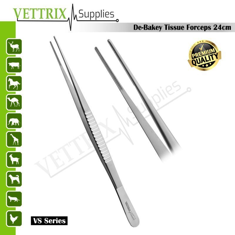 VS06-2814.jpg Debakey Tissue Forceps 24cm - Image 1