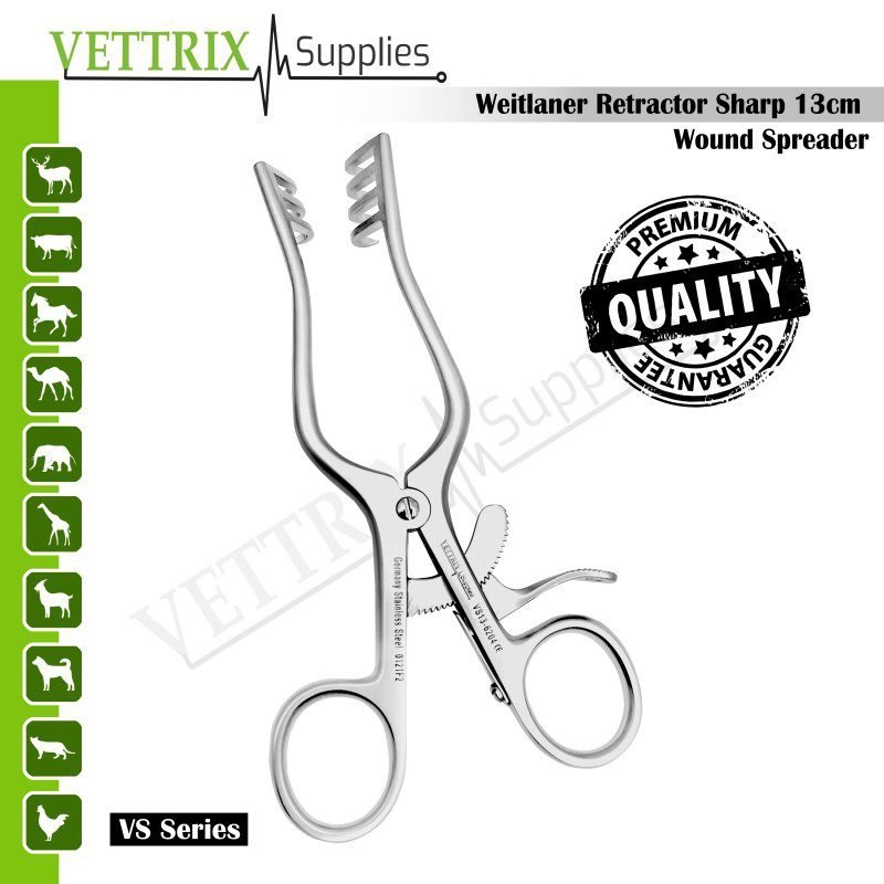 VS13-6204.jpg Weitlaner Retractors Sharp 5" - Image 1