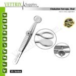 Chalazion Eye Forceps Oval 12x14mm, Length 98mm