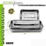 INSTRUMENTS BOX STAINLESS STEEL (28CM X 17CM X 5.5CM)