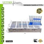 Dental Instruments Sterilization Cassettes with Compartment