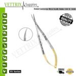 Castroviejo Needle Holder TC Fine Pointed Scissor 16cm STR.