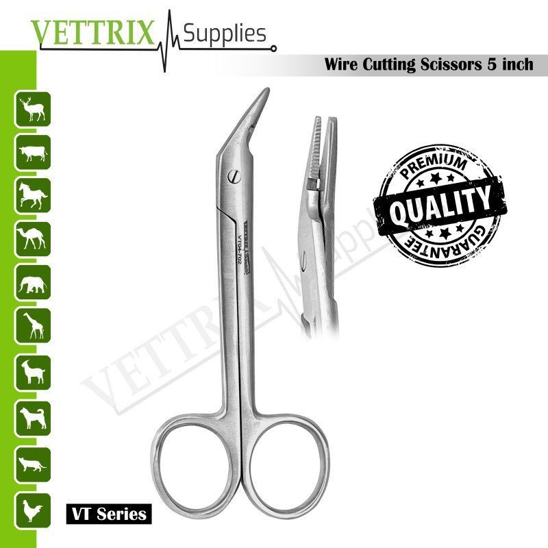VT04-702.jpg Wire Cutting Scissors 5" - Image 1