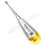 Winged Elevator Golden Serrated Handle 6mm - Image 2
